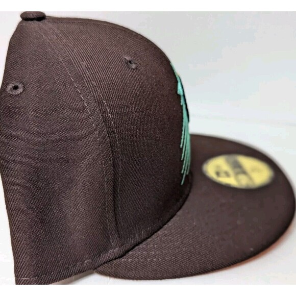 NBA PHOENIX SUNS BURNT WOOD NEW ERA 59 FIFTY FITTED MENS HAT SZ 7 3/4 BROWN NEW - Picture 5 of 7